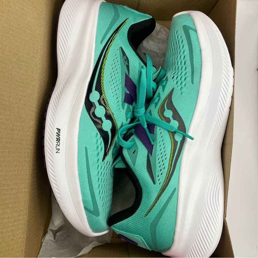 SAUCONY Ride 15 running athletic sneakers women Size 8.5 - Picture 10 of 13